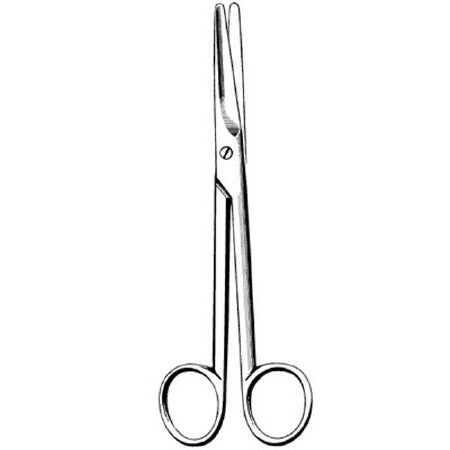 Surgi-OR - Dissecting Scissors Mayo 9 Inch Length Office Grade Stainless Steel NonSterile Finger Ring Handle Straight Blunt Tip / Blunt Tip - 95-327