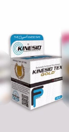 Patterson Medical Supply Kinesio Tex Gold Kinesiology Tape Water Resistant Cotton 2 Inch X 103 Foot Blue NonSterile - 81605153