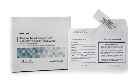 McKesson McKesson Sterilizer Monitoring Mail-In Service Steam / EO Gas / Dry Heat / Chemical Vapor - 73-EMS012