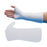 Rolyan - Wrist Splint with Thumb Spica Pre-Cut / Solid Polyflex II Thermoplastic Left or Right Hand White Medium - A678320
