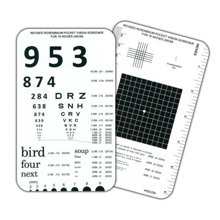 GOOD-LITE - Eye Chart Good-Lite 14 Inch Measurement Lateral Test - 503200