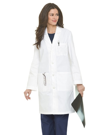 Landau Uniforms - Lab Coat White X-Large Knee Length Reusable - 3187WWYXLARGE