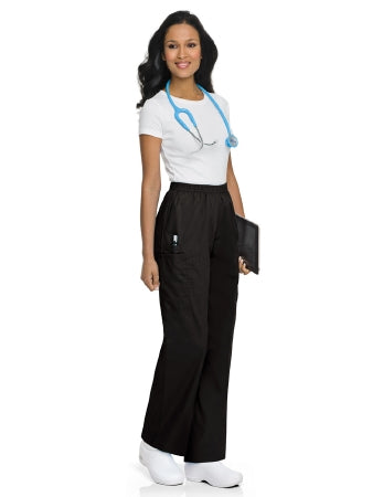 Landau Uniforms - Scrub Pants Cargo Medium Black Female - 83221BLACKMED