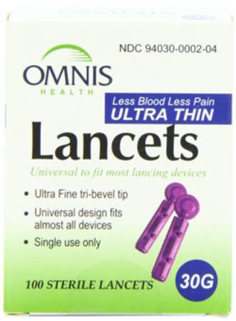 Omnis Health Omnis Lancet Needle 30 Gauge - SHN02GM0123