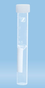 Sarstedt Venous Blood Collection Tube False Bottom Tube Plain 13 X 92 mm 3.5 mL Without Color Coding Screw Cap Polypropylene Tube - 62.613