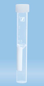 Sarstedt - Venous Blood Collection Tube False Bottom Plain 13 X 92 mm 3.5 mL Without Color Coding Screw Cap Polypropylene Tube - 62.613