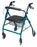 Lumex Walkabout - 4 Wheel Rollator Royal Blue Adjustable Height / Wide / Folding Aluminum Frame - RJ4318B