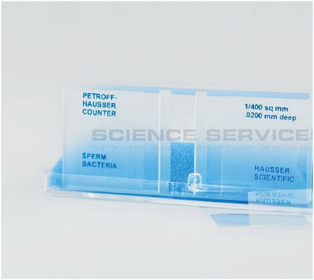 Fisher Scientific Counting Chamber 0.007 X 1.25 X 2.9 Inch, Petroff-Hausser Grid Type, With Cover Glass For Sperm and Bacteria Counting - 02-671-13
