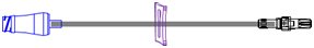 ICU Medical Extension Set 7 Inch Tubing 1 Port 0.24 mL Priming Volume DEHP-Free - C3302
