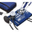 Pro's Combo II - Aneroid Sphygmomanometer Combo Kit Pocket Style Hand Held Size 11 Nylon Cuff 22 Inch Stethoscope Tube Adscope Sprague Stethoscope - 768-641-11ARBGM