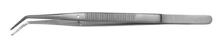 Miltex Padgett Dental Forceps Thrackray 6 Inch Surgical Grade Stainless Steel NonSterile NonLocking Thumb Handle Angled Serrated Jaws - PM-0300