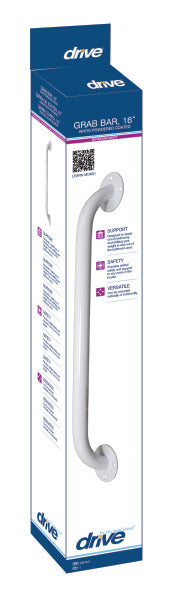 Drive Medical White Powder-Coated Grab Bar