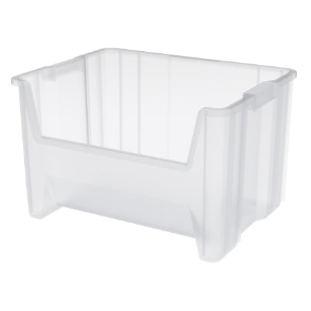 Akro-Mils Stak-N-Store Storage Bin Clear Industrial Grade Polymers 12-7/16 X 15-1/4 X 19-7/8 Inch - 13017SCLAR