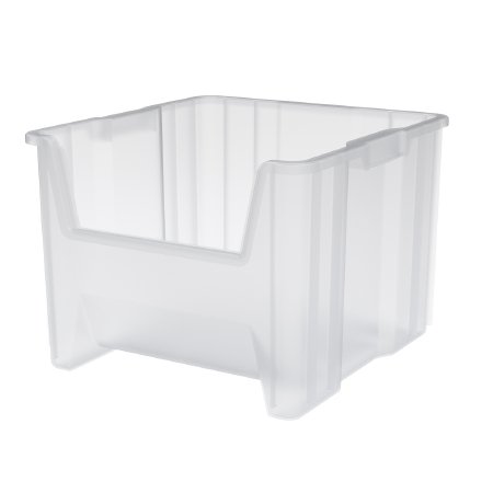 Akro-Mils Stak-N-Store Storage Bin Clear Industrial Grade Polymers 12-1/2 X 16-1/2 X 17-1/2 Inch - 13018SCLAR