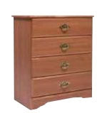 Graham-Field Georgetown Collection Dresser Wild Cherry 18 X 30 X 35 Inch 4 Drawers - A37W-31B