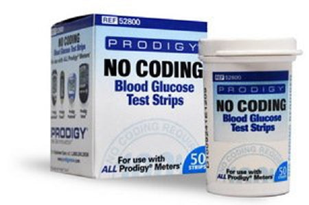 Prodigy Diabetes Care Prodigy Blood Glucose Test Strips 50 Test Strips per Box - 52800