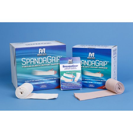 SpandaGrip - Elastic Tubular Support Bandage 2-1/2 Inch X 11 Yard Small Hand / Arm Standard Compression Pull On Natural Size B NonSterile - SAG13111