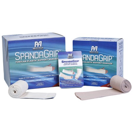 SpandaGrip - Elastic Tubular Support Bandage 2-3/4 Inch X 11 Yard Medium Arm / Small Ankle Standard Compression Pull On Natural Size C NonSterile - SAG13112