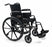 Traveler L4 High Strength - Lightweight Wheelchair Dual Axle Desk Length Arm Elevating Legrest Black Upholstery 16 Inch Seat Width Adult 250 lbs. Weight Capacity - 3F020230