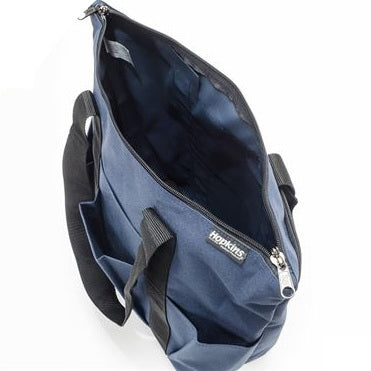 Hopkins Medical Products Medical Zippered Tote Navy with Black Trim 600D Waterproof Polyester 5.75 X 12 X 15 Inch - 530793