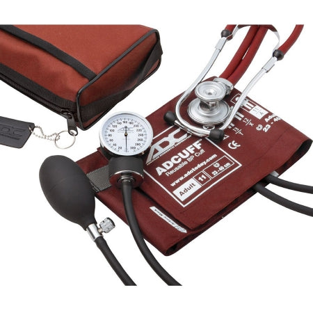Pro's Combo II DH - Aneroid Sphygmomanometer Combo Kit Combo Kit Size 11 Nylon Cuff 21 Inch Stethoscope Tube Dual Head Stethoscope - 768-670-11AR