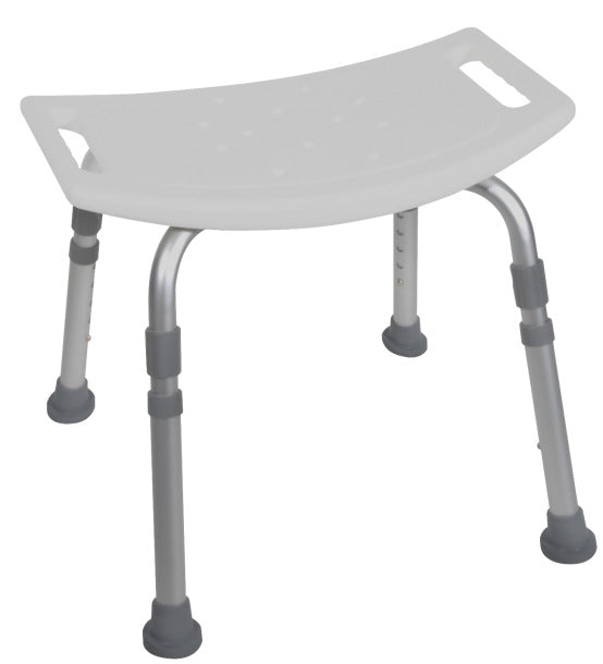 Drive Medical Deluxe Aluminum Shower Bench without Back "Gray" - 12203KD-4