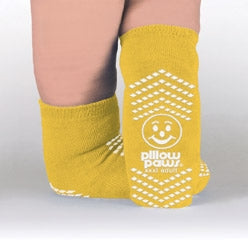 Principle Business Enterprises Pillow Paws Bariatric Slipper Socks 3 X-Large Yellow Ankle High - 3907-001