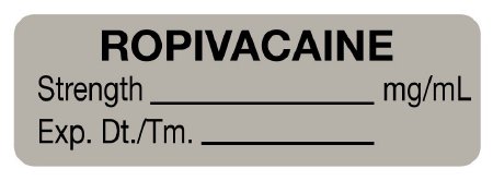 PDC - Drug Label Anesthesia Label Ropivacaine_% Date_Time_Int Gray 1/2 X 1-1/2 Inch - 59709272