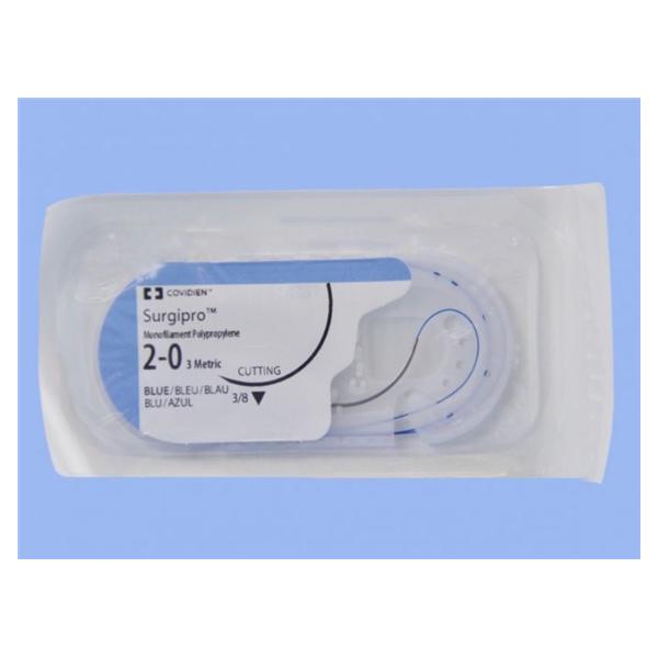 Medtronic MITG-Covidien Suture 2-0 Polypropylene C-15 Surgipro Blue 30" Monofilament 36/Ca - SP685