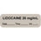 Precision Dynamics Pre-Printed Label Anesthesia Label LIDOCAINE 20 mg/ml/Date___Time___Init.___ Gray 1/2 X 1-1/2 Inch - 59726602