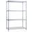 R & B Wire Products - Wire Shelving Unit 4 Shelves Adjustable 24 X 48 X 72 Inch Chrome - SU244872SOL