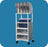 IPU - Party Ice Cart 24 X 26.5 X 77 Inch Wineberry 24 X 26 Inch - IC-40