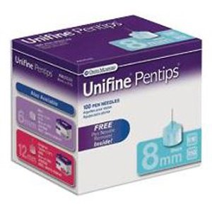 Owen Mumford Unifine Pentips Insulin Pen Needle Without Safety 31 Gauge 8 mm - 8470353001