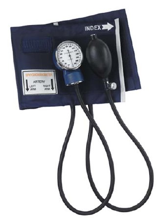 Mabis Healthcare Mabis Aneroid Sphygmomanometer Pocket Style Hand Held 2-Tube Large Adult Size Arm - 06-148-196