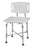 Mabis Healthcare HealthSmart Bariatric Shower Chair Without Arms Aluminum Frame With Backrest 18 to 23 Inch Height - 524-1816-1999