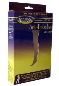 DJO Bell-Horn Anti-Embolism Stockings Knee High 3X-Large Beige Open Toe - 113203X