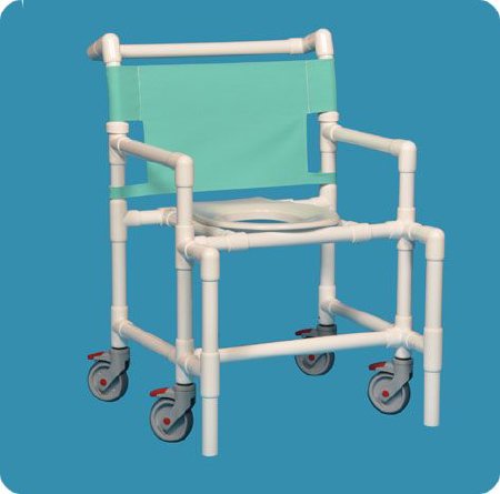 IPU - Bariatric Shower Chair ipu Fixed Arm PVC Frame Mesh Back - SC9200 OS