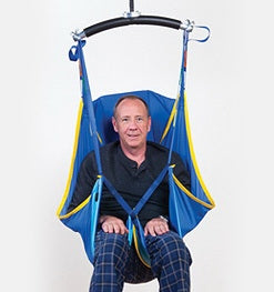 Prism Medical Hammock Sling With Head Support Leg and Shoulder Straps, Color-coded Loops Large 250 to 450 lbs. Weight Capacity - 517030