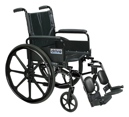 Drive Medical Cirrus IV Lightweight Wheelchair Dual Axle Full Length Arm Padded, Removable Arm Style Mag Wheel Black 18 Inch Seat Width 300 lbs. Weight Capacity - C418ADFASV-SF