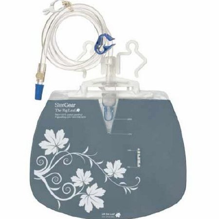 Sterigear Fig Leaf Lite Urinary Drain Bag Anti-Reflux Valve 2000 mL Vinyl - 10273