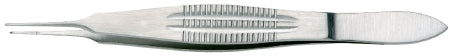 BR Surgical - Suture Forceps Castroviejo 4-1/4 Inch Length Surgical Grade Stainless Steel NonSterile NonLocking Wide Thumb Handle Straight 1 X 2 Teeth with Tying Platform - BR43-14915