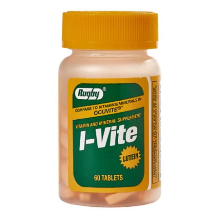 I-Vite - Multivitamin Supplement Beta Carotene / Ascorbic Acid 1000 IU - 200 mg Strength Tablet 60 per Bottle - 00536509008