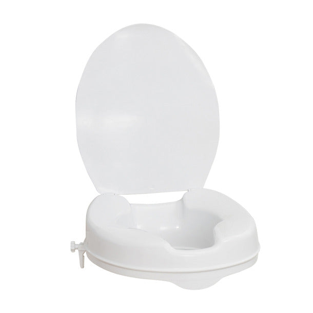 Drive Medical Raised Toilet Seat with Lid, 2.5"