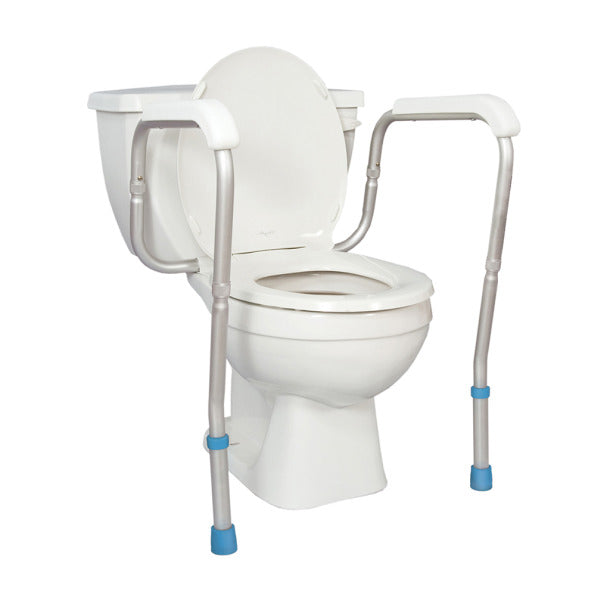 Drive Medical AquaSense Adjustable Toilet Safety Rails, to Floor