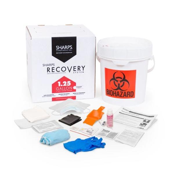 Sharps Compliance Mailer System Spill Sharps Recovery System 5Qt Ea, 2 Ea/Ca - 51000-002