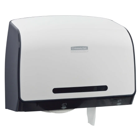 Kimberly Clark K-C PROFESSIONAL* MOD* Toilet Tissue Dispenser White Plastic Manual Pull Jumbo Roll Wall Mount - 34832