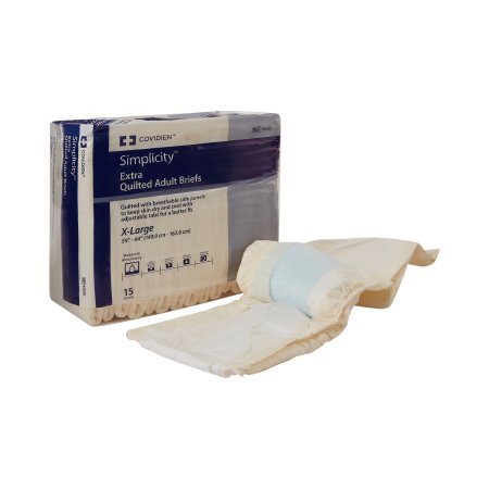 Simplicity - Unisex Adult Incontinence Brief X-Large Disposable Moderate Absorbency - 65035