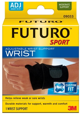3M Futuro Sport Wrist Support Neoprene Left or Right Wrist One Size Fits Most - 09033EN