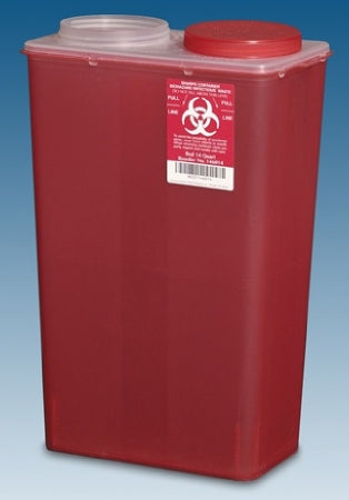 Plasti-Products CONTAINER, SHARPS BIG MOUTH 14QT RED (10/CS) - 146014