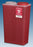 The Big Mouth - Sharps Container 16-3/4 H X 11-7/8 W X 6-3/4 D Inch 3.5 Gallon Translucent Red Base / Translucent Lid Vertical Entry Chimney Top Lid - 146014